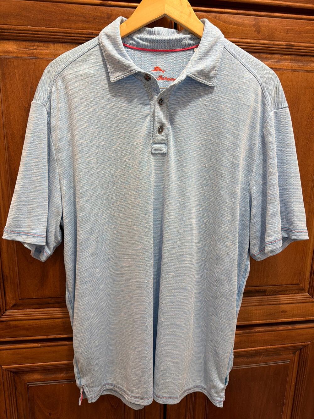 Tommy Bahama ISLAND ZONE Men’s Performance Polo Light Blue, L